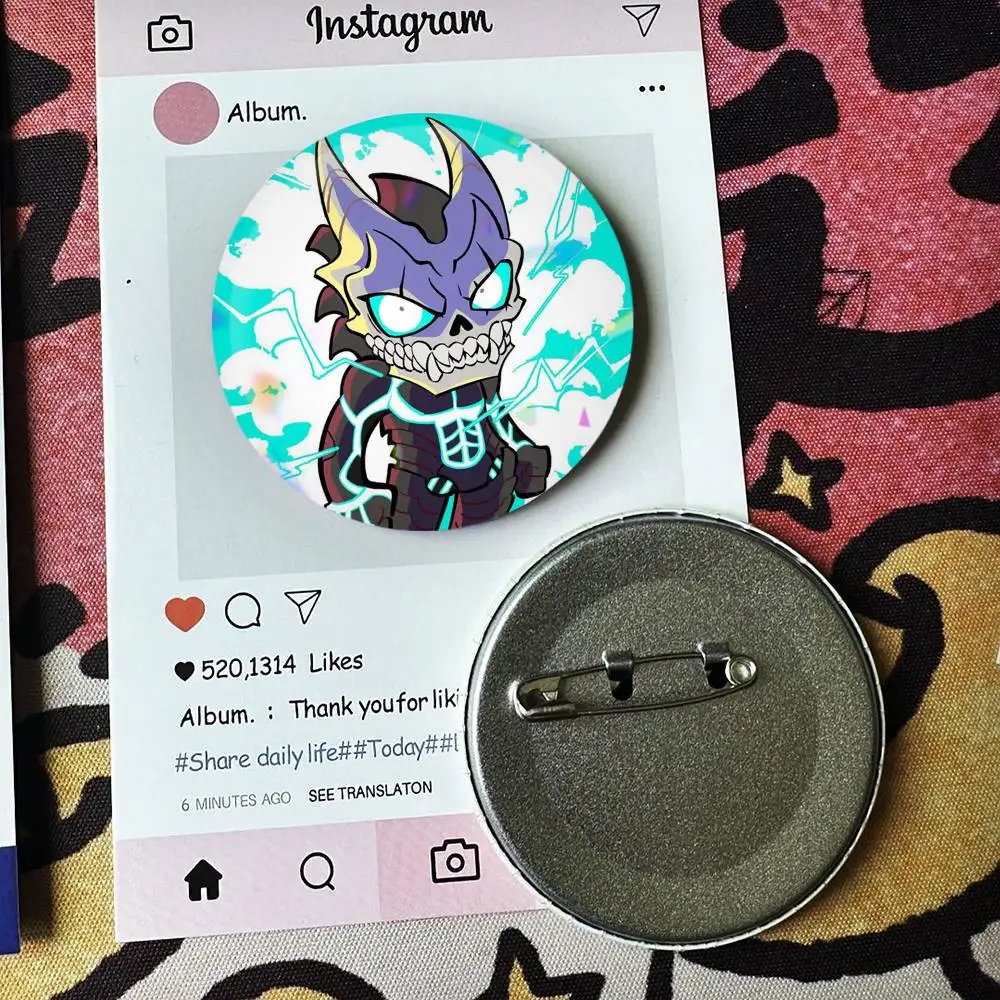 K-Kaiju No-8 Badges 25 32 44 58 75 mm Round Fans Collect Friends Gifts Brooch Souvenir
