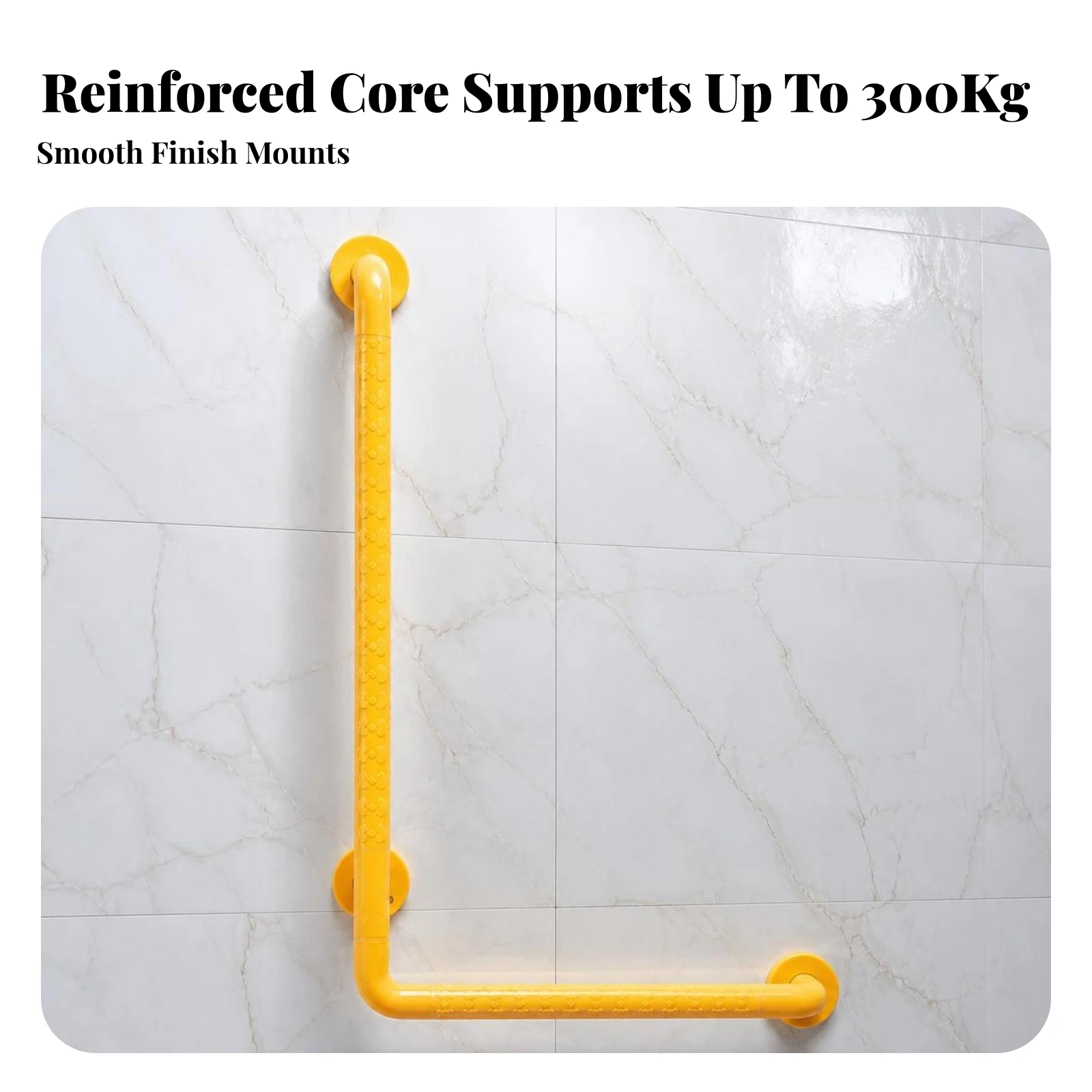 L-Shaped Grab Bar Heavy-Duty L-Shaped Safety Handrail Barra De Baño Seguro Barra De Ducha Montaje En Pared for Elderly, Bathroom