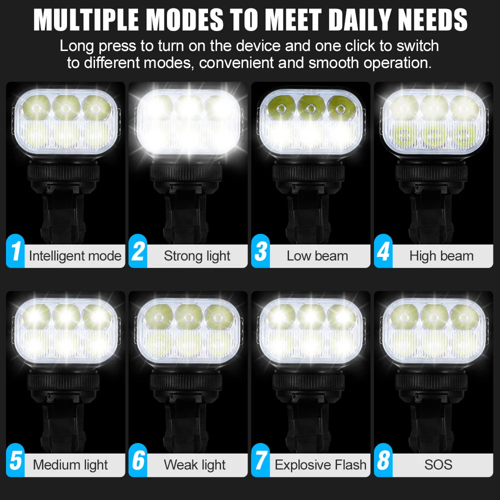 Newboler 10000 Lumens Đèn Xe Đạp Màn Hình Kỹ Thuật Số 10000mAh Type-C