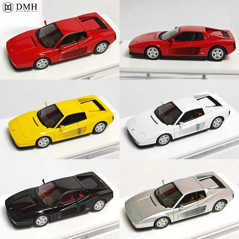 1:64 Prune Horse 512TR Testarossa red resin miniature model, adult static display, boy toys, children's birthday gift,adult gift