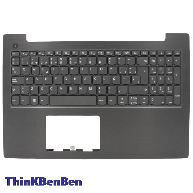 ES Spanish Iron Gray Keyboard Upper Case Palmrest Shell Cover For Lenovo V330 15 15ISK 15IKB 5CB0Q60110