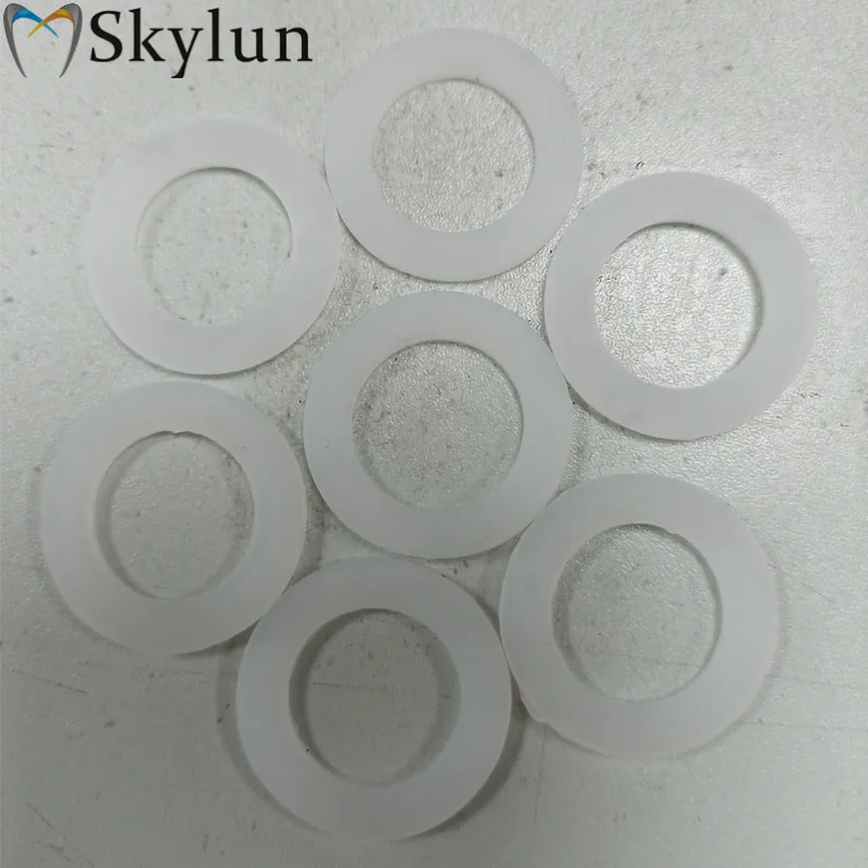 10PCS Dental Seals Water Bottle Cover Seals Chair Unit White Plastic Transparent Bottle Cap SL1332