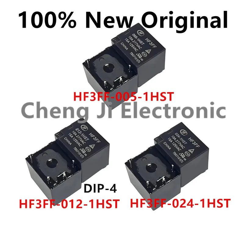 

10PCS/Lot HF3FF-005-1HST 、HF3FF-012-1HST 、HF3FF-024-1HST 、HF3FF-024-1HS、HF3FF-012-1HS New high-power relay HF3FF/012-1HST、1HS