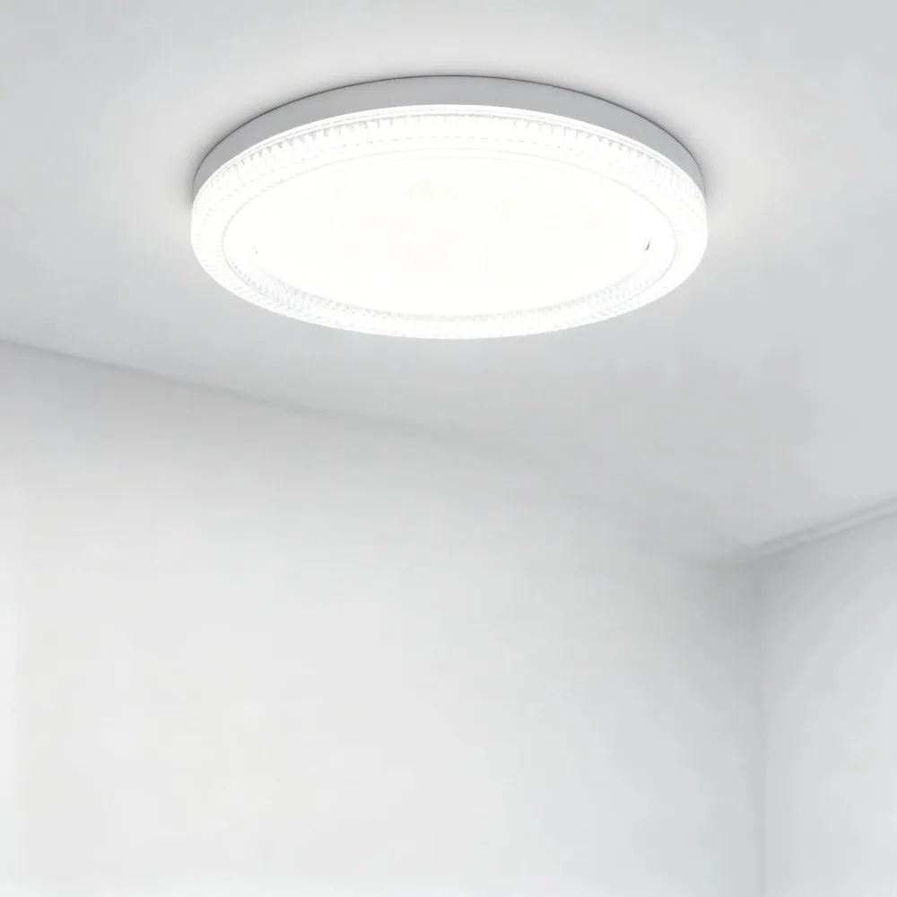Ultra-Thin LED Crystal Ceiling Light Circular Lamp for Balcony Kitchen Bedroom Energy Efficient Room Decoration Lighting 85-265V