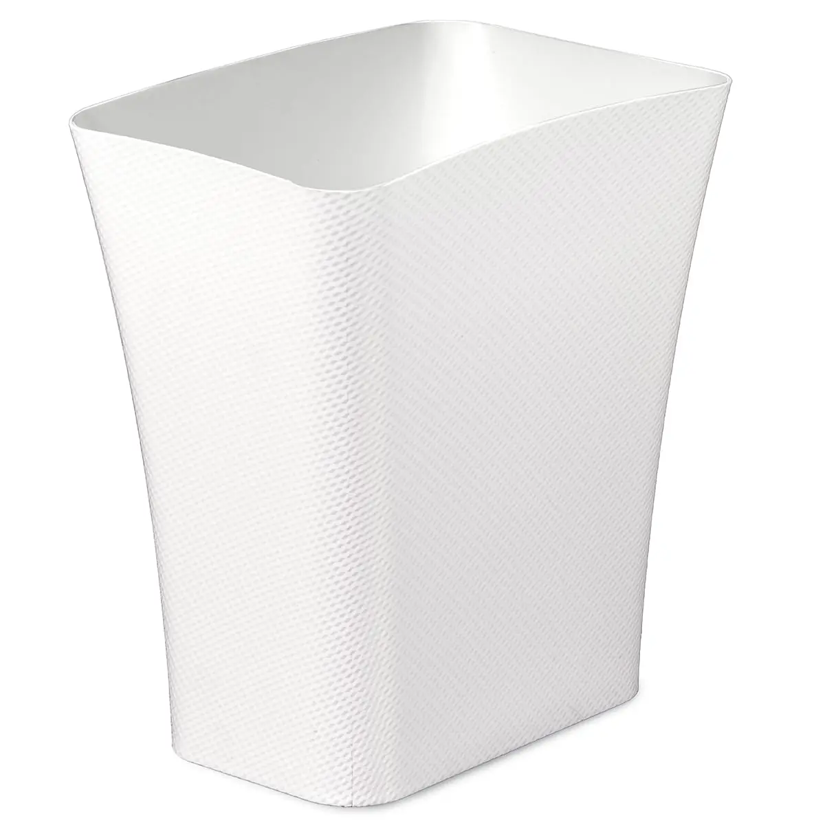 

Clorox Textura Slim Trash Can - 3.1 Gallon Small Waste Basket for Narrow Spaces - Skinny Plastic Garbage Bin for Bathroom, Bedro
