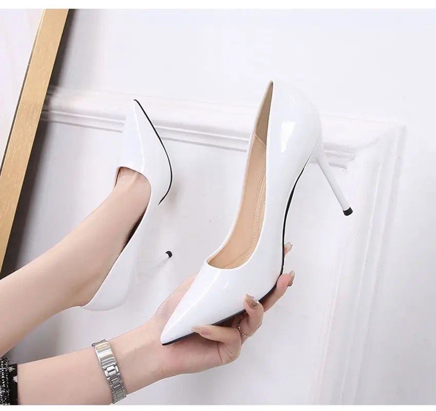 

New Summer High Heel Pumps Women Stiletto Solid Casual Model OL Shoes Style High-heeled shoes High Quality Sexy Large Size