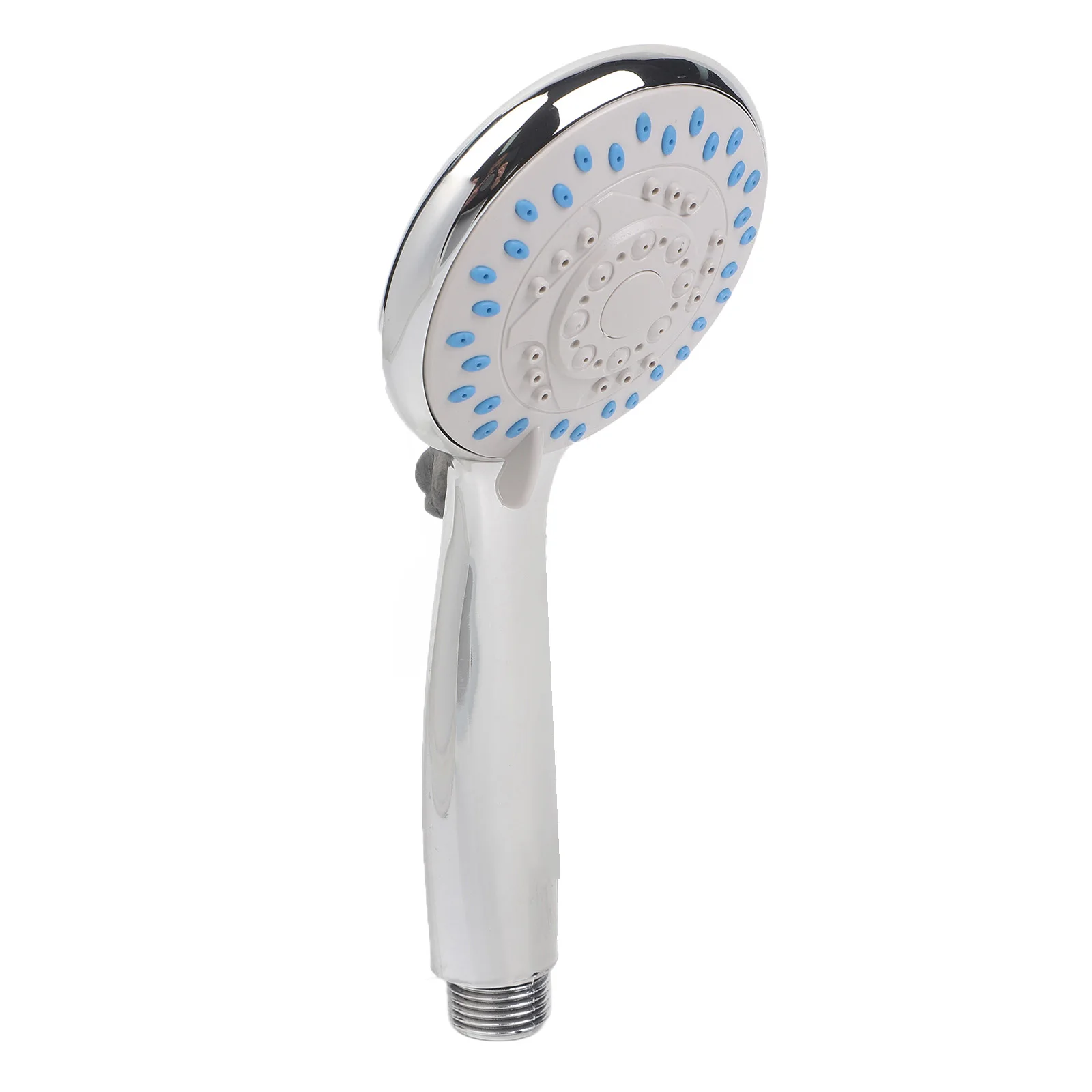 

Handset Shower Head High Pressure Large Mode Multiple Round Saving Shower Standard Shower 0°- 90° 1pcs 20cm Head Silver