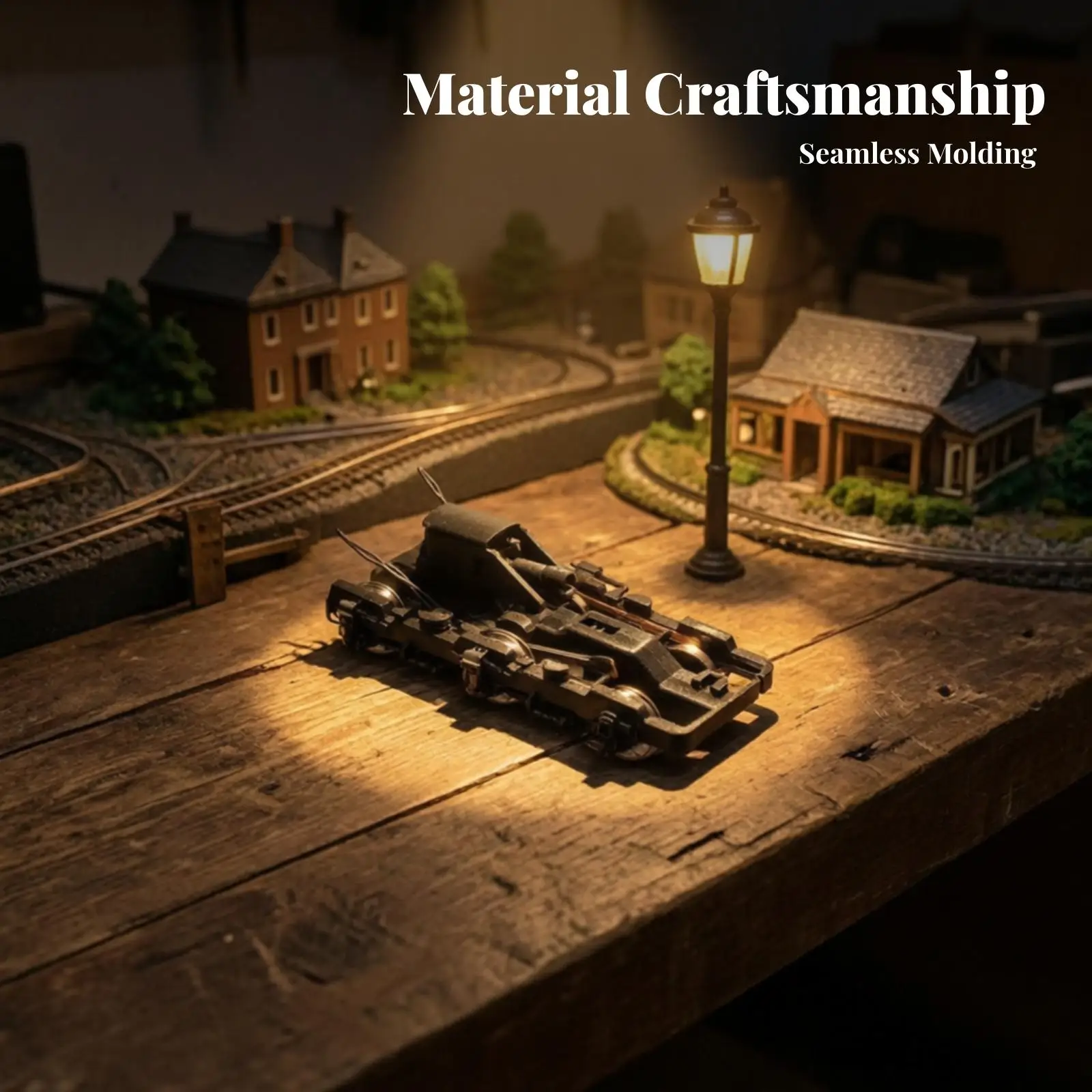 Train Bogie Replacement Part for HO Scale Model Locomotive with Detailed Metal Wheels and Sturdy Frame