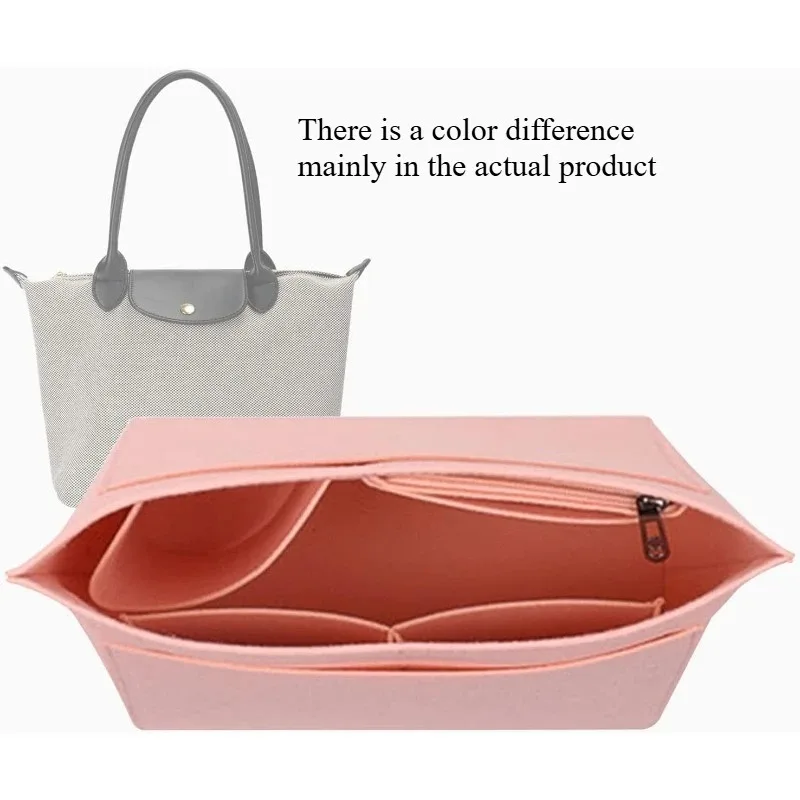 Support Travel Portable Insert Purse Organizer Felt Insert Bag Fits for Handbag Liner Bag Felt Cloth Makeup Bag