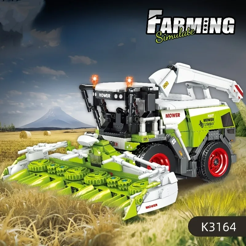 

Large tractor simulator building block set, realistic replicas of farm implements and agricultural machinery, perfect for Christ