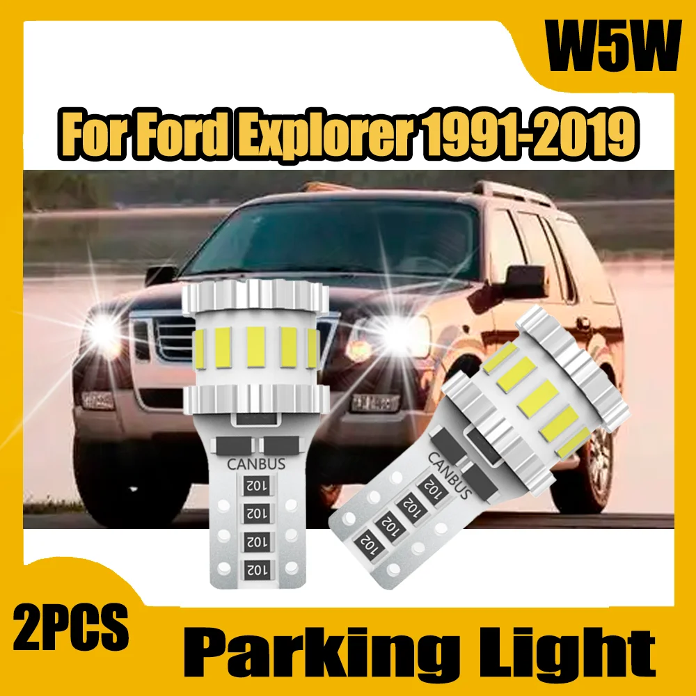 

2 шт. стояночный фонарь 6000K белый 6 Вт маленькие фонари Canbus без ошибок 3400LM W5W T10 габаритные фонари 12 В для Ford Explorer 1991-2019