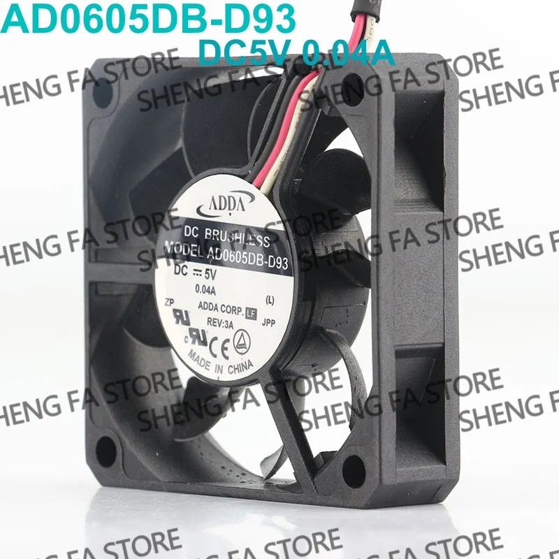 AC EC 6015 60X60X15MM 6CM New ADDA 12V 24V 48V DC 5V 0.04A video recorder Double ball speed measurement AD0605DB-D93 cooling fan