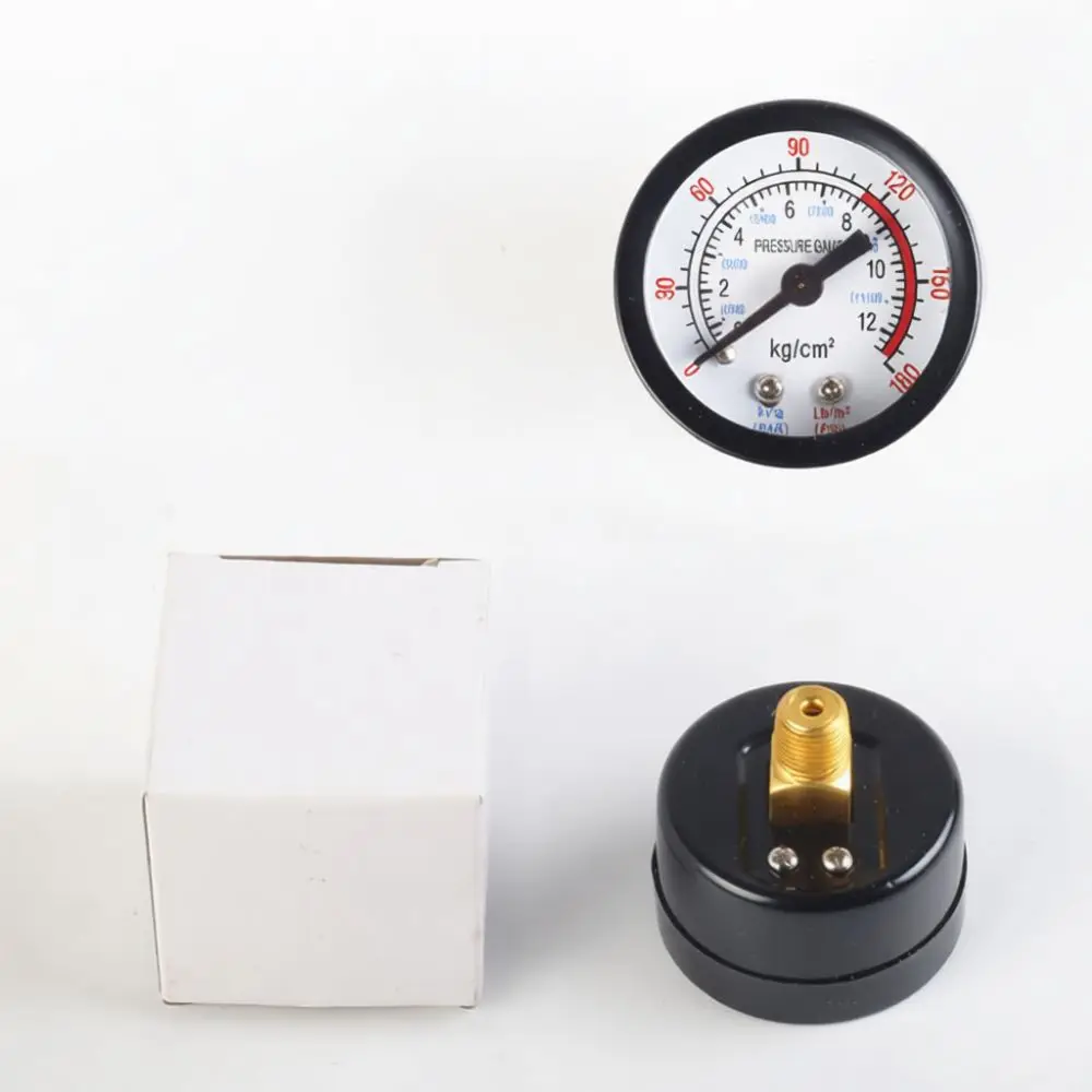Pneumatic System Pressure Gauge Air Compressor Flow Meter High Accuracy Monitoring Device Metal Plastic Housing Industrial