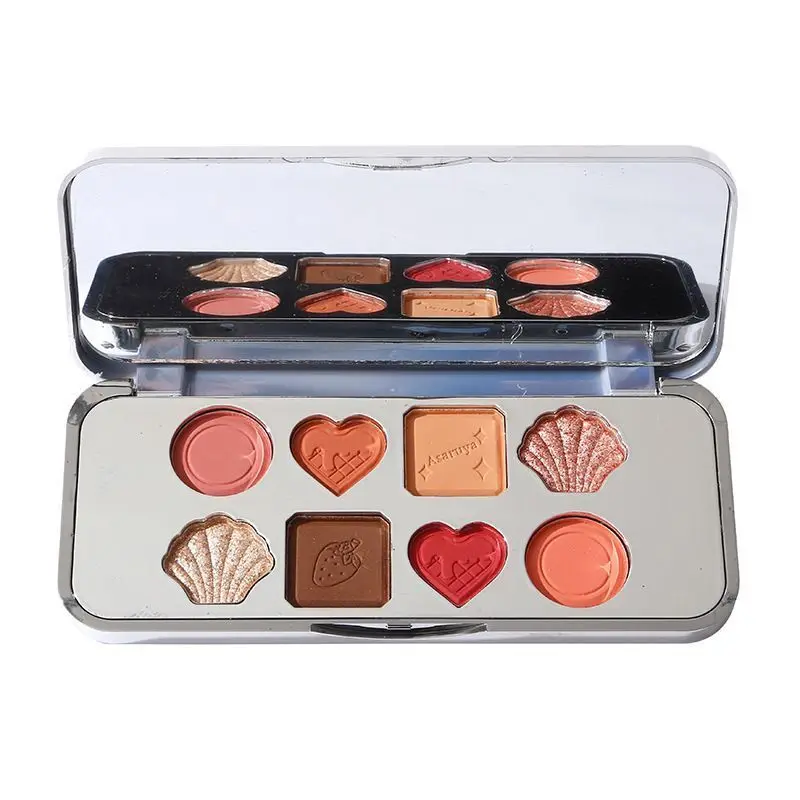

The New Chocolate-colored Eight-color Embossed Eyeshadow Palette Is Compact, Portable, Matte, Pure And Elegant Without Smudging