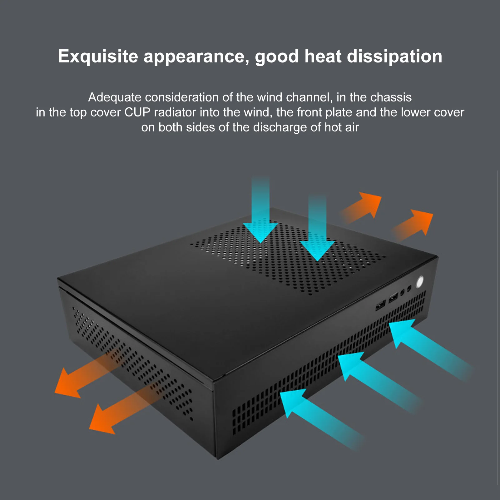

ITX Computer Case Professional USB 3.0 Full Steel Plate Heat Dissipation PC Chassis for Desktop Computer Accessories PC Chassis