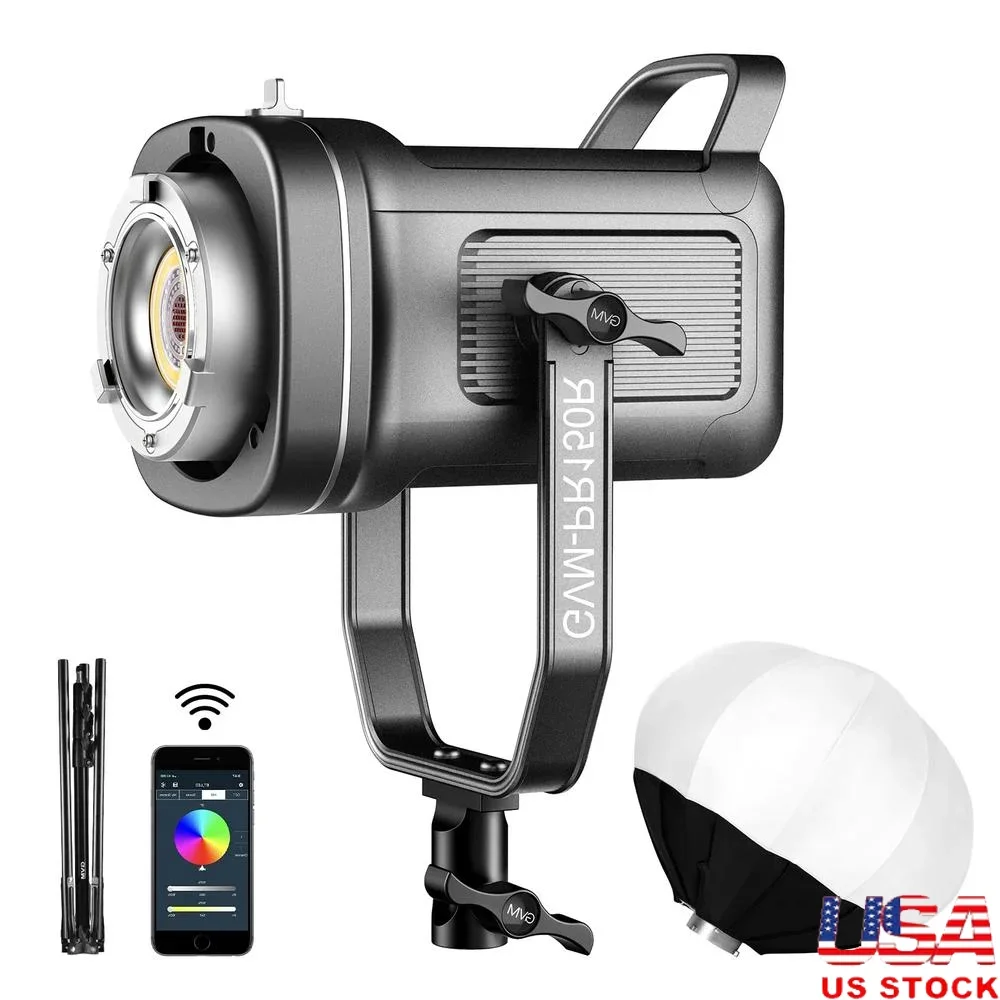 LED Video Light Kit RGB Softbox Stand CRI97 TLCI97 Mobile App Control Photography Lighting Set