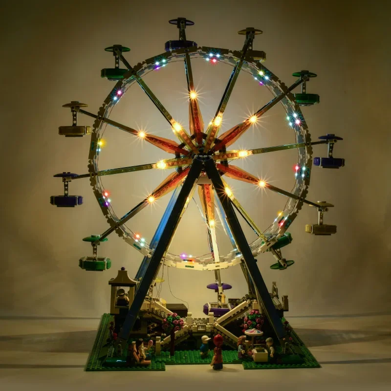 

LED Lighting Set Suitable for LEGO Ferris Wheel 10247 Building Blocks Easy Installation Not Included Models