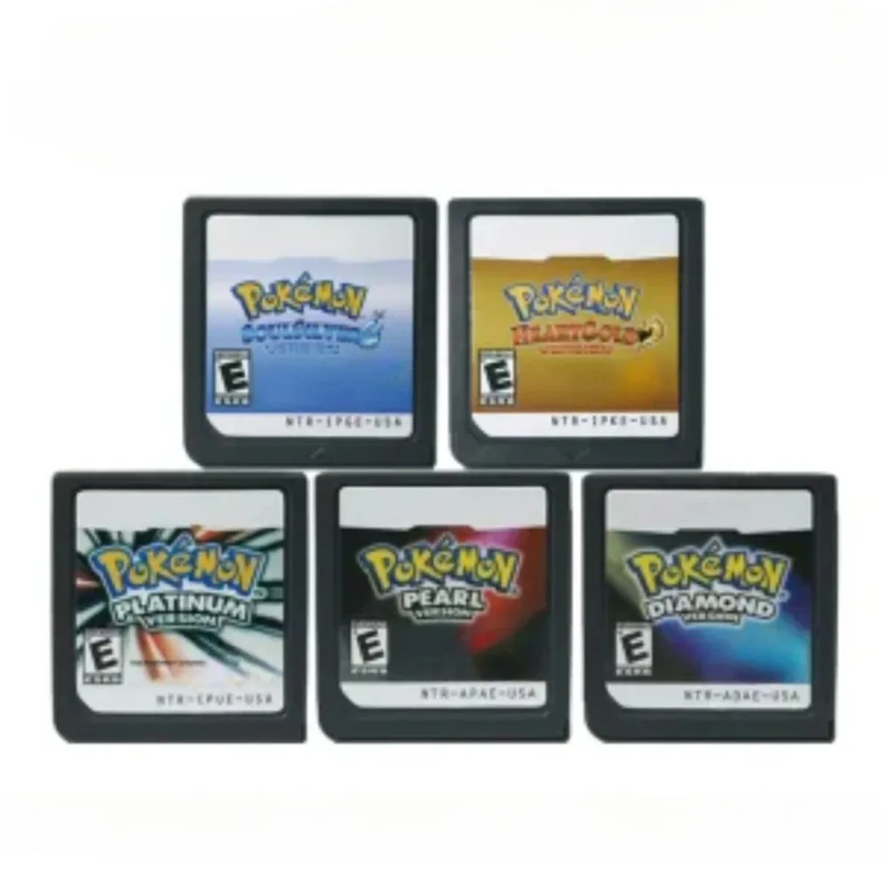 Pokemon Series DS Game Cartridge Video Game Console Card Platinum Pearl Diamond HeartGold SoulSilver for NDS 3DS