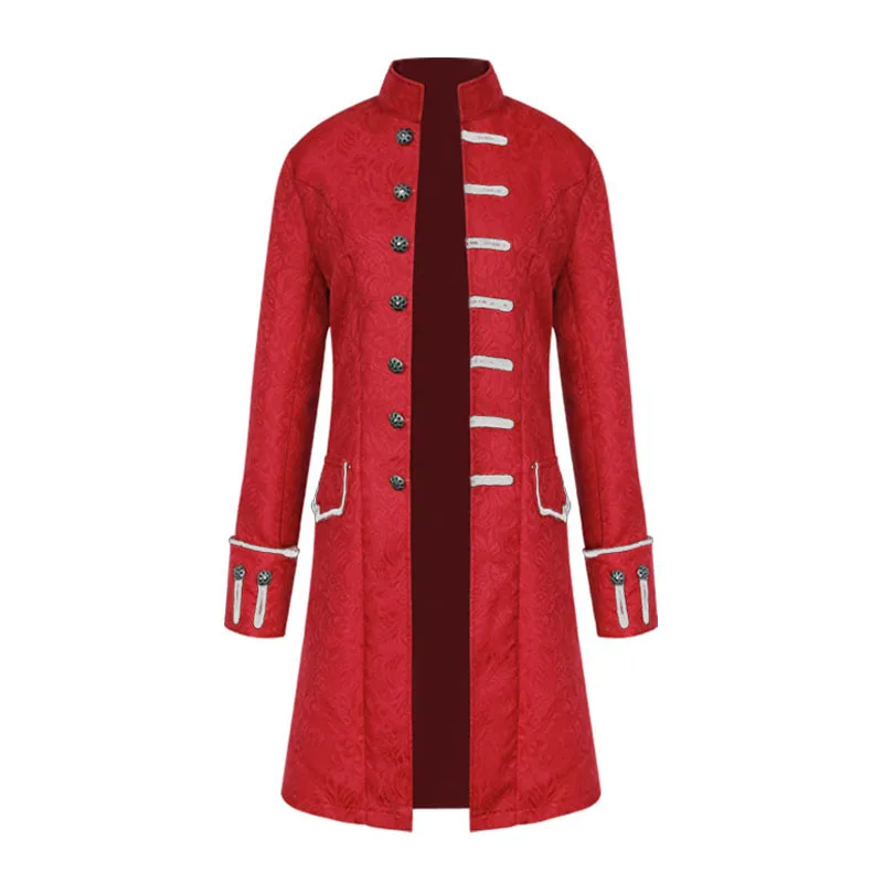 Adult Men Steampunk Trench Coat /Shirt Vintage Prince Overcoat Medieval Renaissance Jacket Victorian Edwardian Cosplay Costumes