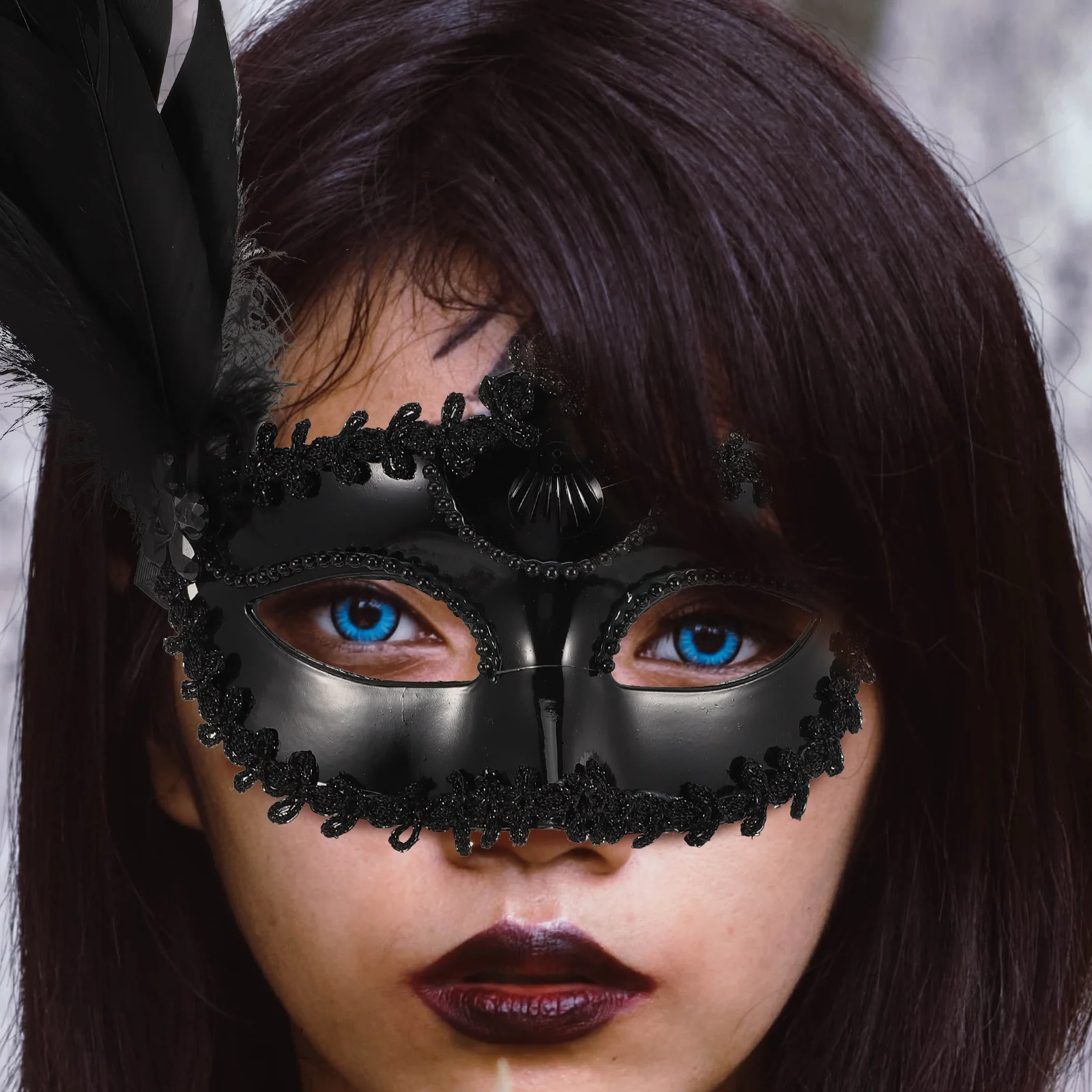 

2 шт. украшенные маски половина лица маскарад для женщин карнавал Хэллоуин вечеринка косплей реквизит легкий удобный