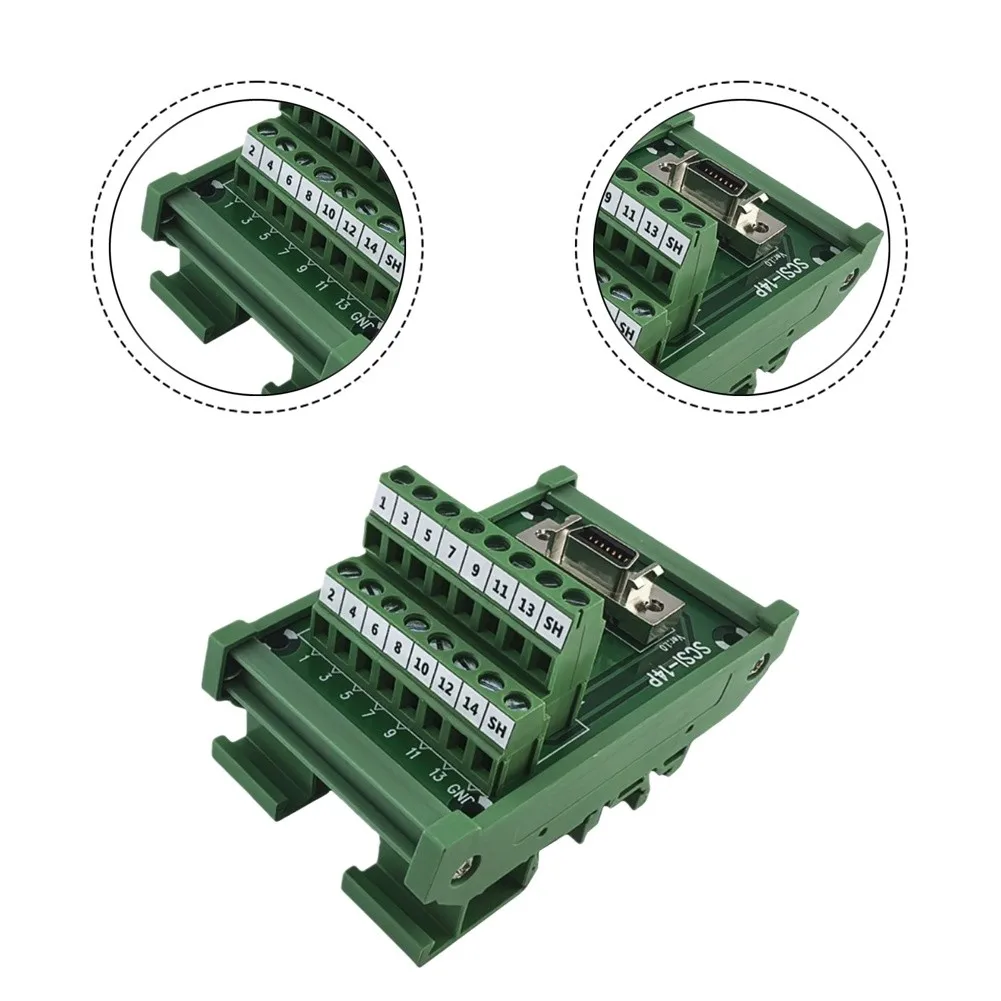 SCSI Connector Terminal Block CN Slot Interface For Mitsubishi Motor Rail Mounting Wire Cable Accessory