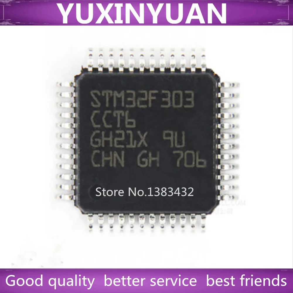 1PCS STM32F303CBT6 STM32F303RBT6 STM32F303RCT6 STM32F303RET6 STM32F303CCT6 Microcontroller (MCU/MPU/SOC) IC Chip