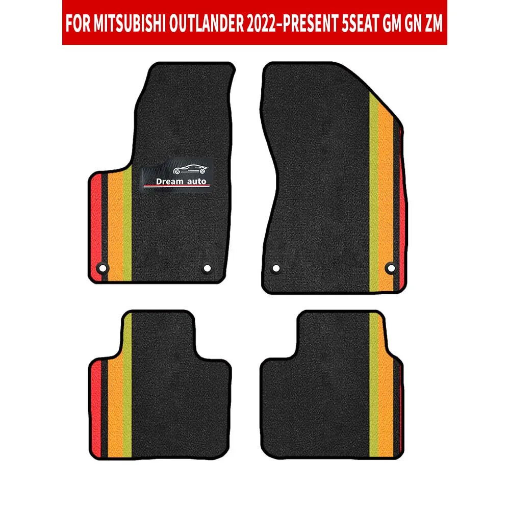 الحصير سيارة مخصصة لميتسوبيشي أوتلاندر 2022-2025 5 مقاعد GM GN ZM مقاوم للماء السيارات السجاد القدم Coche اكسسوارات #1
