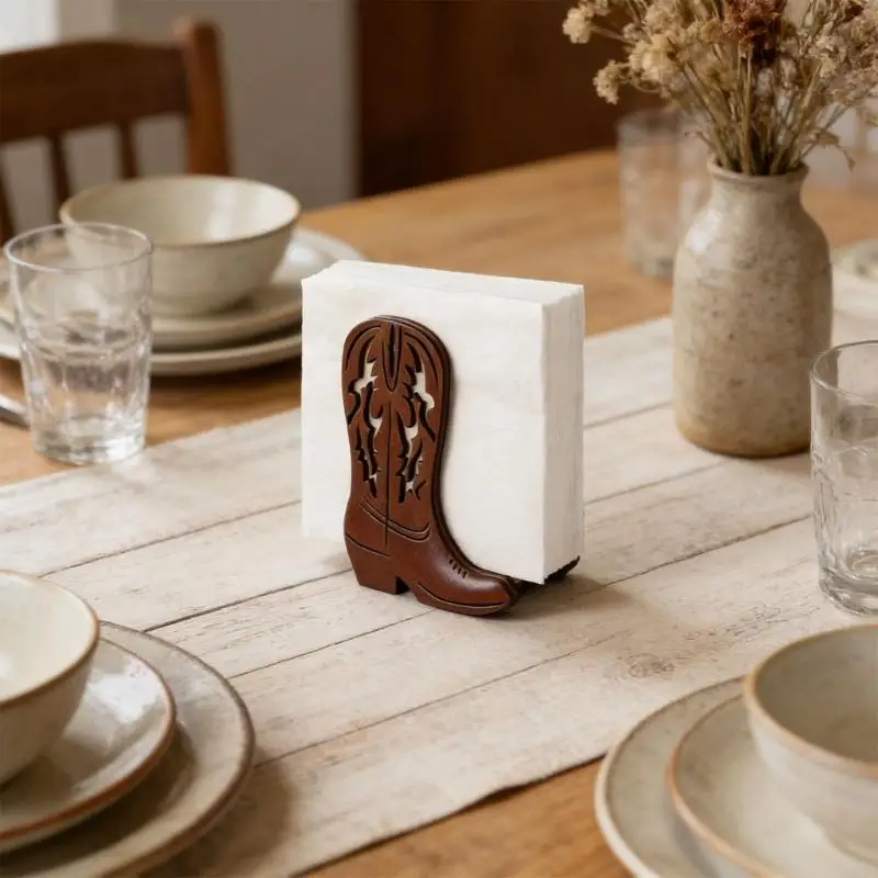   Creative Wooden Letter And Napkin Organizers Cowboy Theme Homes Accent
