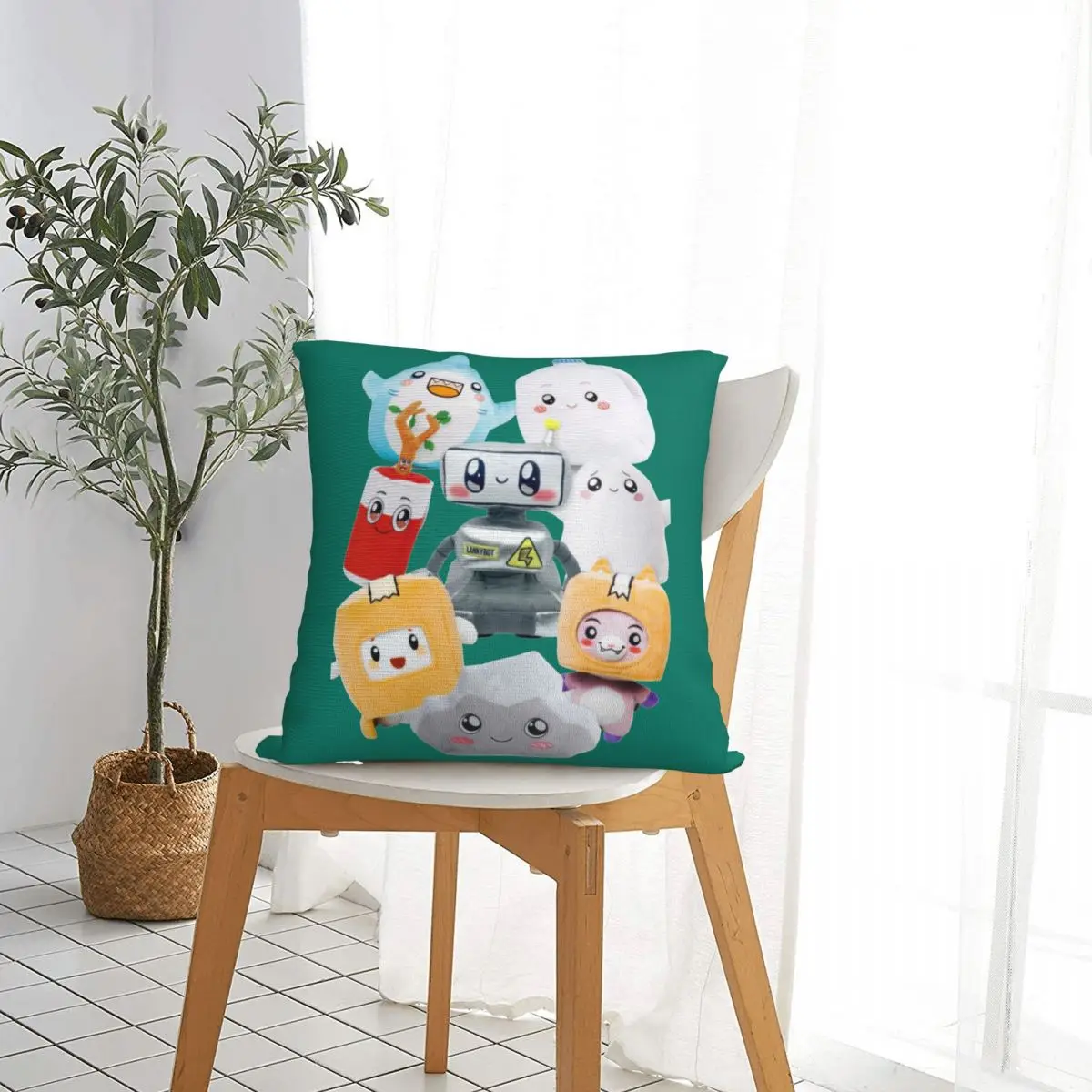 Lankybox Australia Funny Gift  Square Pillow Cases Cushion Covers Custom Zippered Decor Pillowcase for Living Room 40x40cm