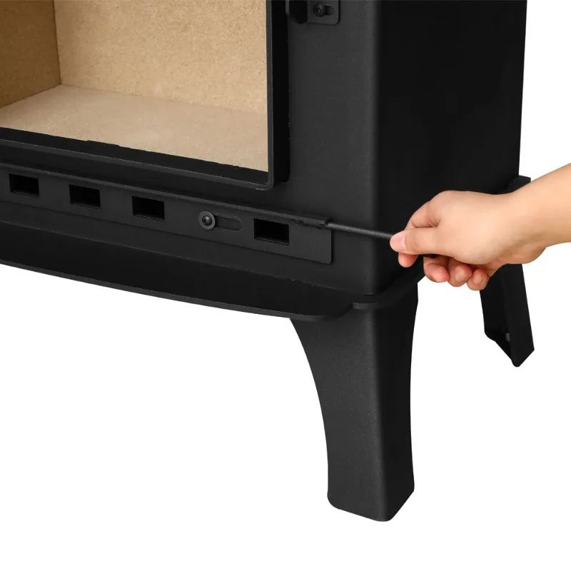 R0701A 7KW High Quality Black Steel Secondary Air Supply Wood Burning Stove Room Heating Freestanding Real Fire Wood Stove