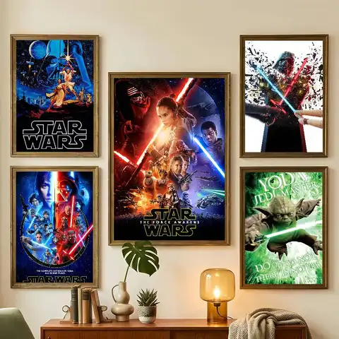 Classic Movie S-Star W-Wars Cool Poster Living Room Bedroom Bar Cafes Wall Home Decoration Gifts