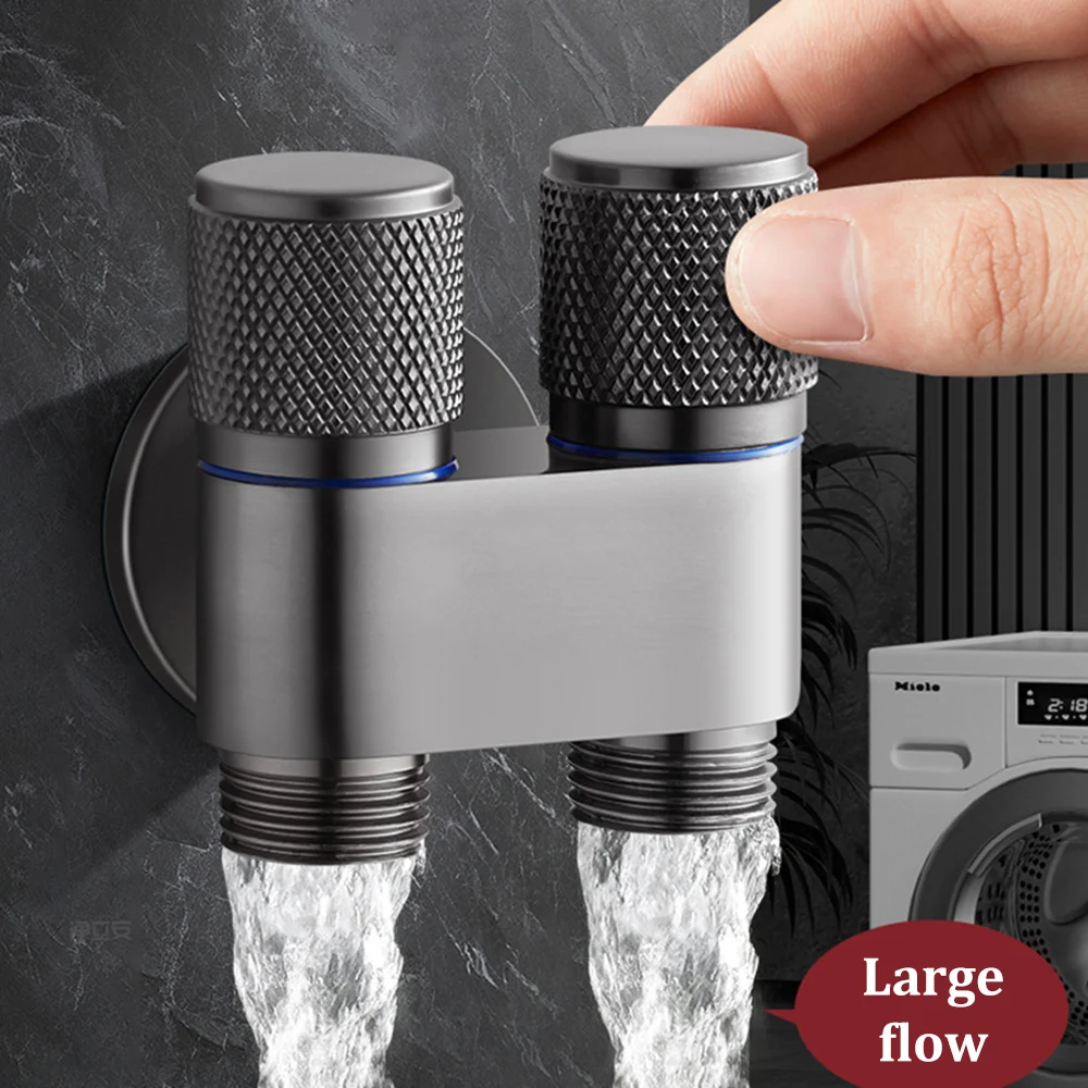 

All-copper Washing Machine Faucet Automatic Water Stop Valve Special Buckle Water Nozzle Joint Drum Automatic 4 Points Universal