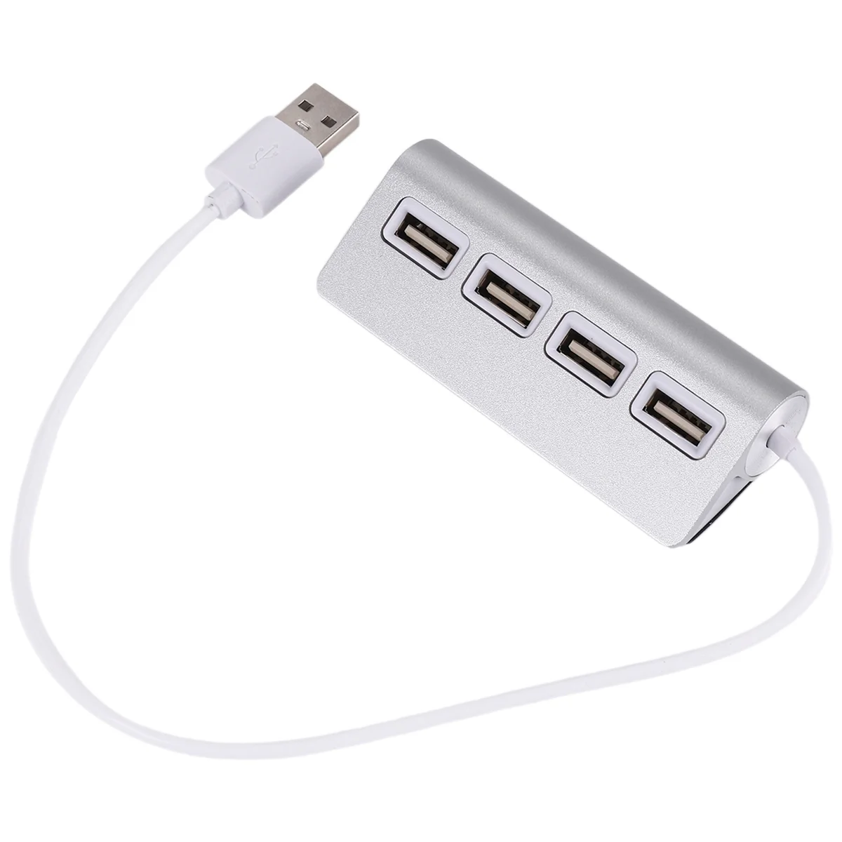 USB HUB, Premium 4 Port Aluminum USB Hub with 11 inch Shielded Cable for iMac, MacBooks, PCs and Laptops