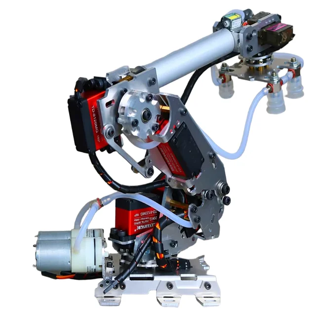 Ramię robota manipulatora 7 Dof z dużą pompą powietrzną do robota Arduino Multi-Dof Mindustrial Model robota 6-osiowego