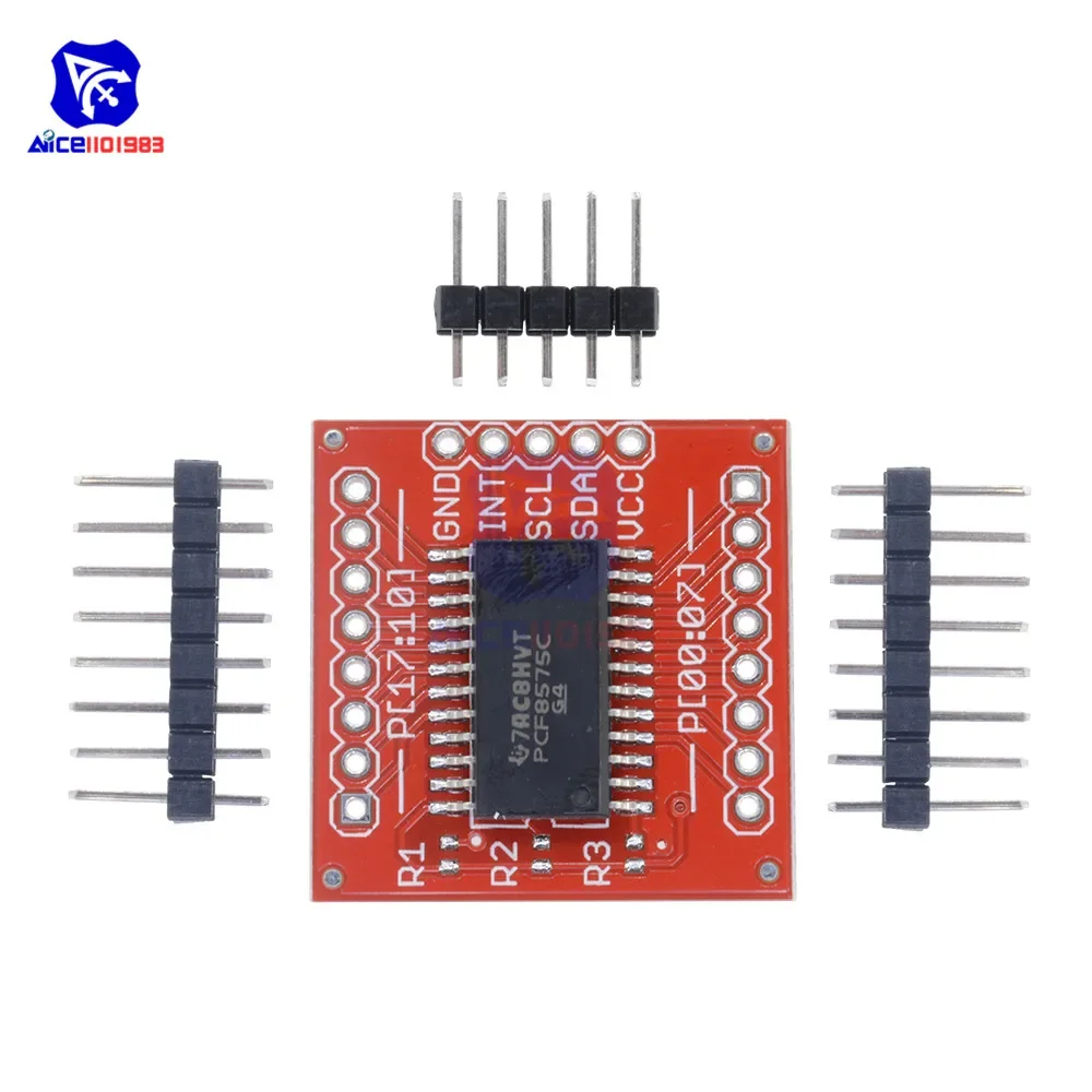 diymore PCF8575 IIC I2C I/O Extension Shield Module 16-Bit 400kHZ SMBus I/O Ports for Arduino