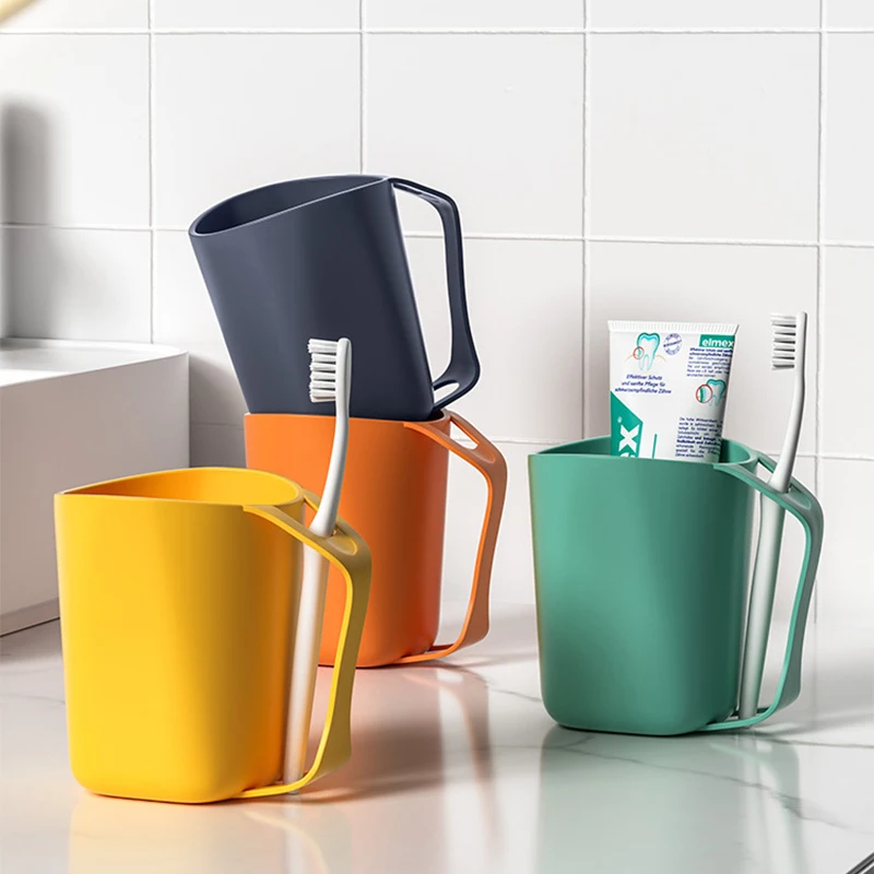 1PC Color Random Simple Mouthwash Cup for Home Use Brushing Cup Couple Set Nordic Creative Dental Jar Cup Water Cup