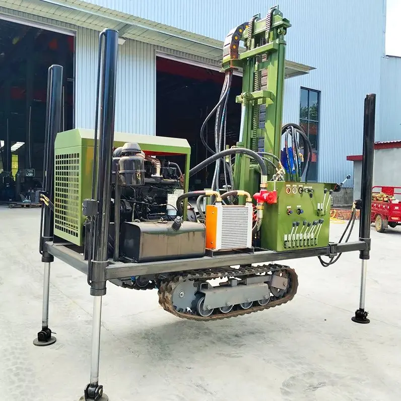 

Customized Hydraulic 200m Deep Water Well Drilling Rig Diesel Rotary Portable Wheel Crawler High Efficiency