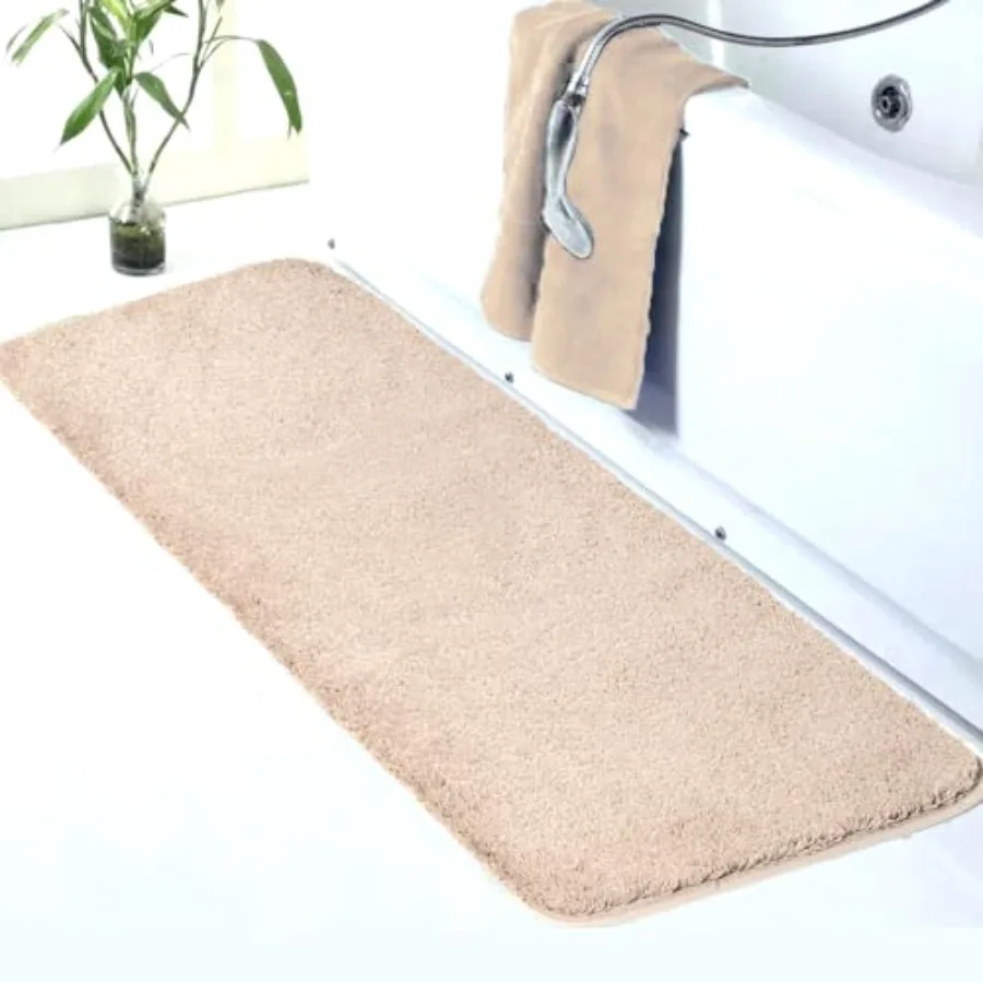 

Large Bathroom Rug 24 x 60 Extra Soft and Absorbent Shaggy Mat Machine Washable Microfiber Non-Slip Luxury Floor Mat with Rubbe