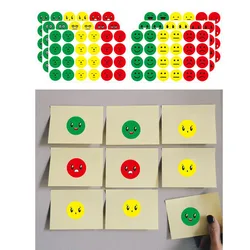 18 Styles Happy Sad Smiling Face Behavior Stickers 48-1440pcs Emotion Labels Teachers School Kids Students Reward Stickers Toys