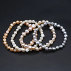 6-7mm Natural Pearl Bead Bracelets Exquisite Women Jewerly Pearl Bracelets 100% Real Freshwater Bead for Girl Best Gift