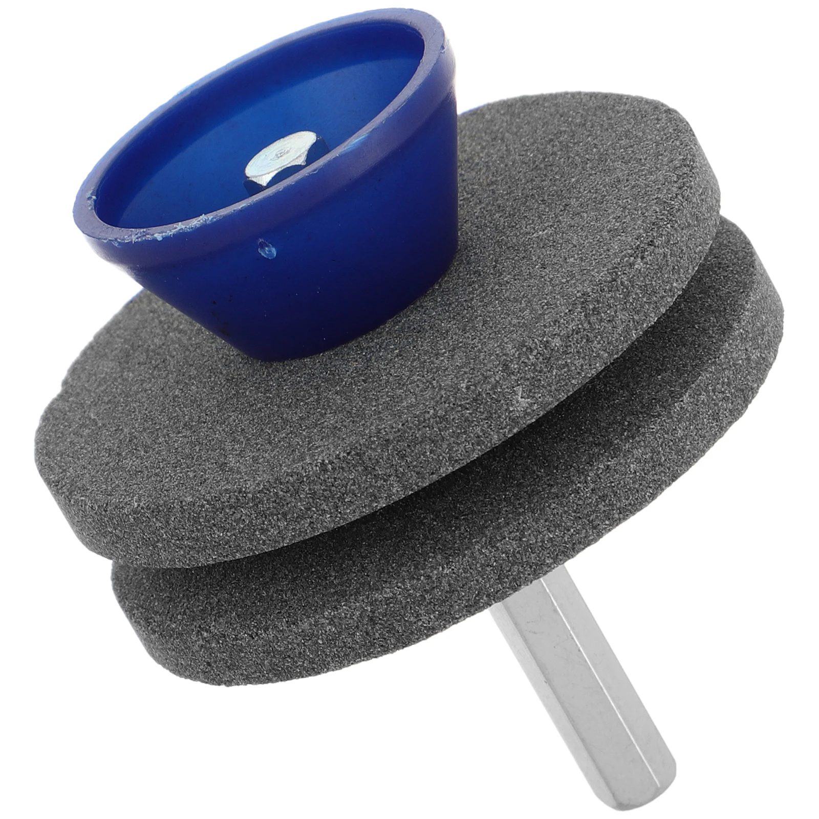 

Double Layer Lawnmower Blade Sharpener Tool 4 Tier Grinding Wheel Stone Wear Resistant Industrial Knife Sharpener for Garden