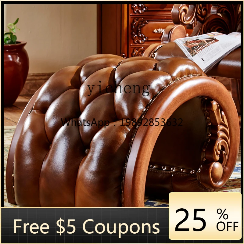 

AB leather all solid wood rocking chair recliner sleeping chair sofa home