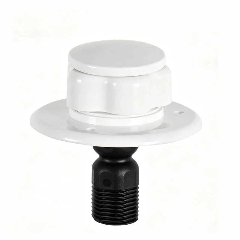 RV Fresh Water Inlet Gravity Fill Port with One-Way Check Valve Camper Motorhome Water Tank Filler