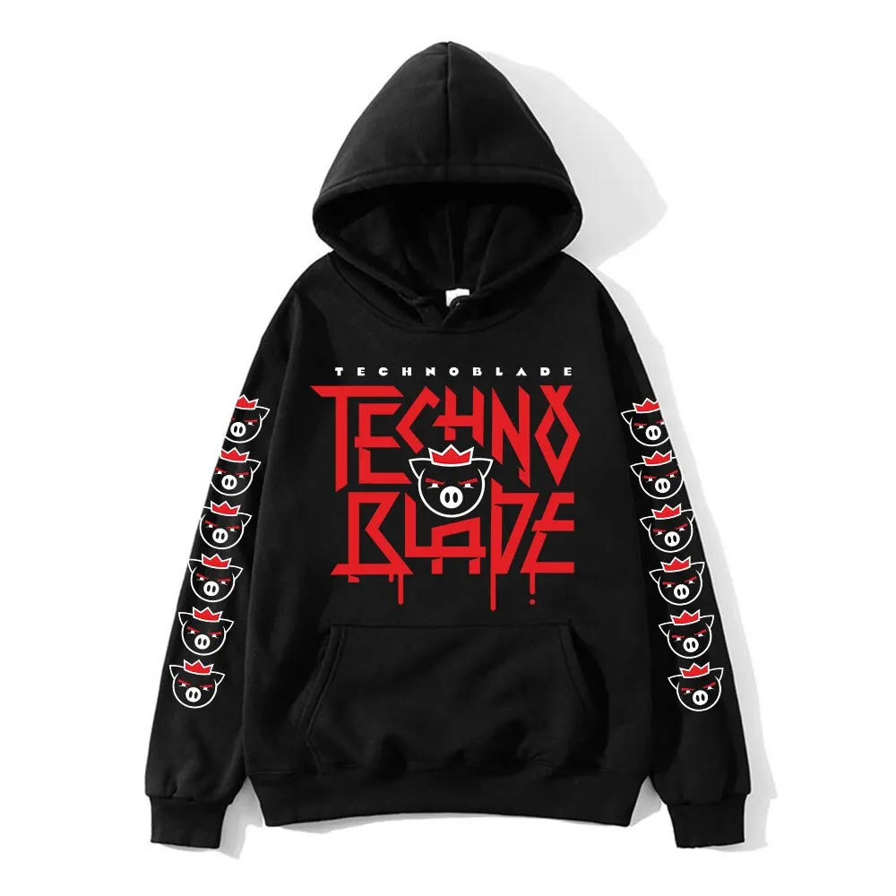 

Детская одежда для девочек Dream SMP, забавная графическая Толстовка Technoblade Merch, унисекс, милые Мультяшные детские топы, толстовки для мальчиков