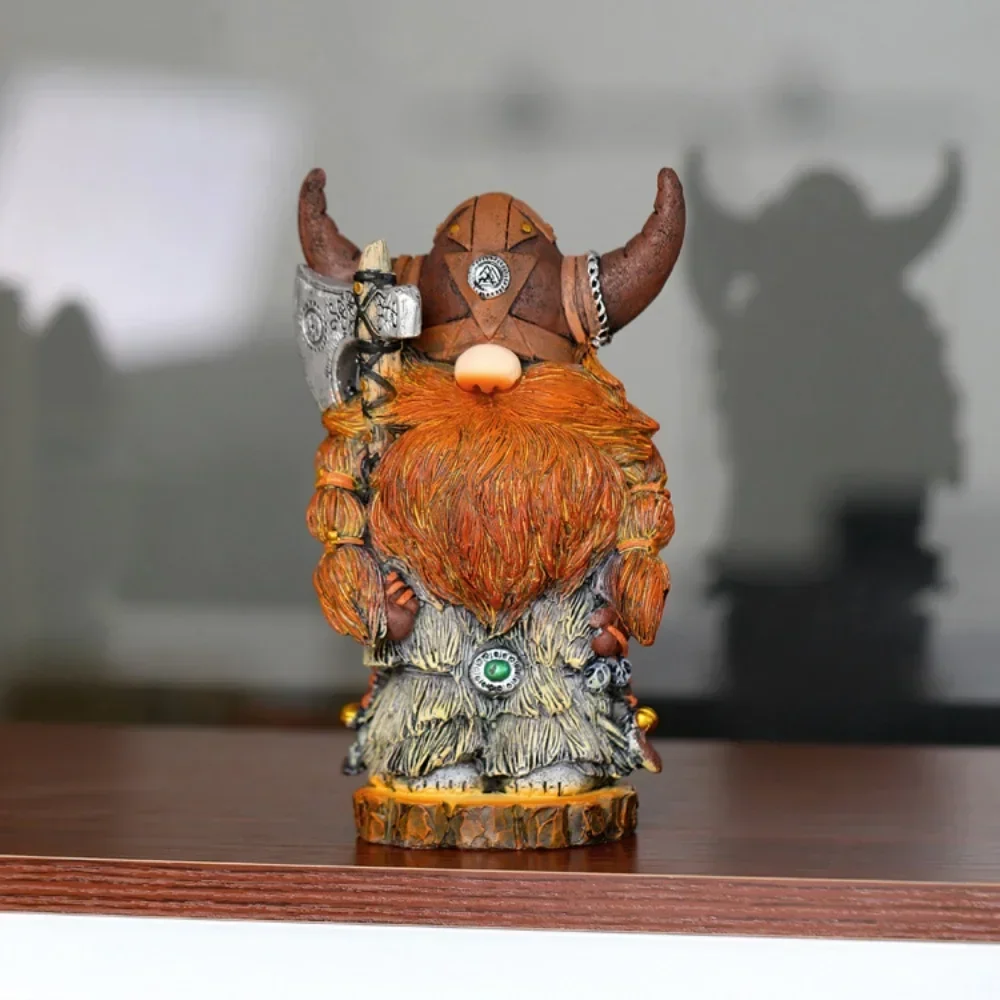 Imagem -03 - Viking Warrior Resin Gnome Boneca Anime Figurine Model Desktop Ornamentos Decore Presentes Brinquedos Colecionáveis Novo Produto