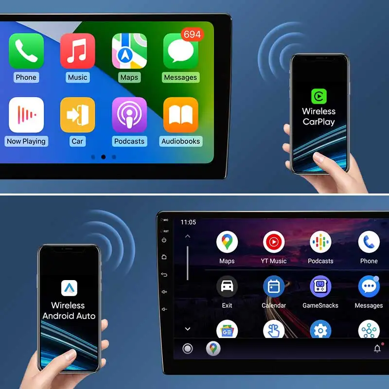 أندرويد 14 Carplay Auto 2K شاشة راديو السيارة مشغل وسائط متعددة لتويوتا كورولا 12 2018 - 2020 Autoradio GPS ستيريو سنابدراجون