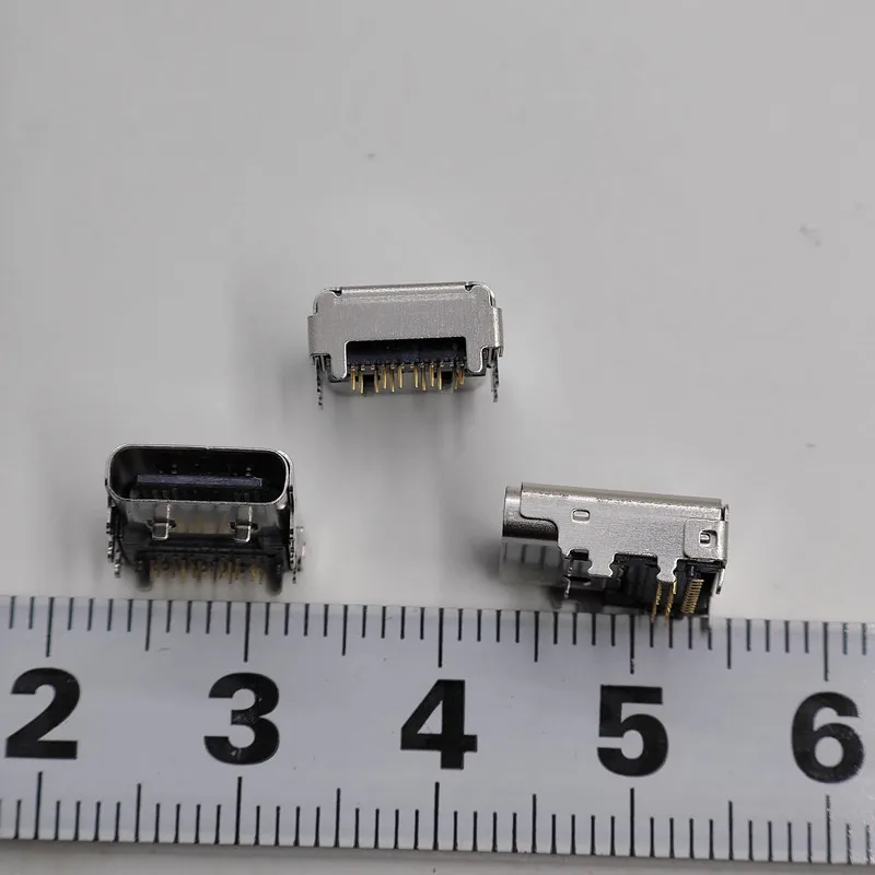 2-5pcs 24pin Type C Female USB Connector For HP War 66 G1 Laptop Power Socket Type-C Built-in Tail Plug Female Charging Port