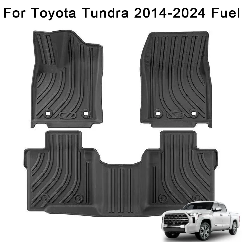 

TPE Car Floor Mats for Toyota Tundra 2014 2015 2016 2017 2018 2019 2020 2021 2022 2023 2024 Fuel LHD Waterproof Floor Liners
