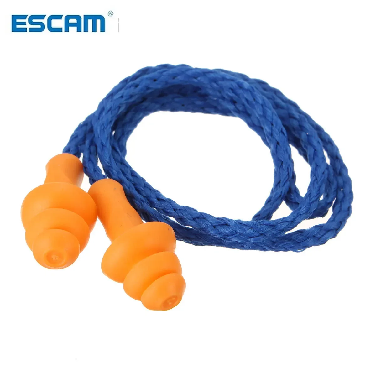 ESCAM 10 قطعة/الوحدة لينة سيليكون حبالي الأذن المقابس آذان حامي قابلة لإعادة الاستخدام حماية السمع الحد من الضوضاء سدادات الأذن