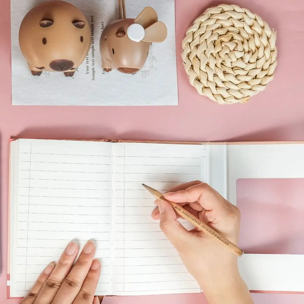 Libro mayor de mano de regalo, cuaderno de capibara, exquisito libro diario de tapa dura, Bloc de notas de dibujos animados lindo para estudiante